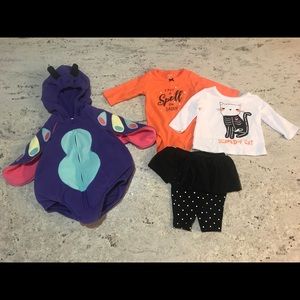 Girls Halloween lot 3-6 months